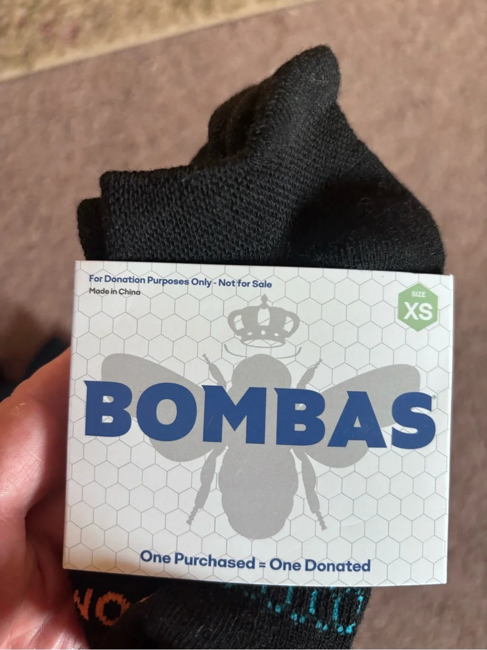 Bombas kids Black Low-Cut Athletic Socks - Pack of 6